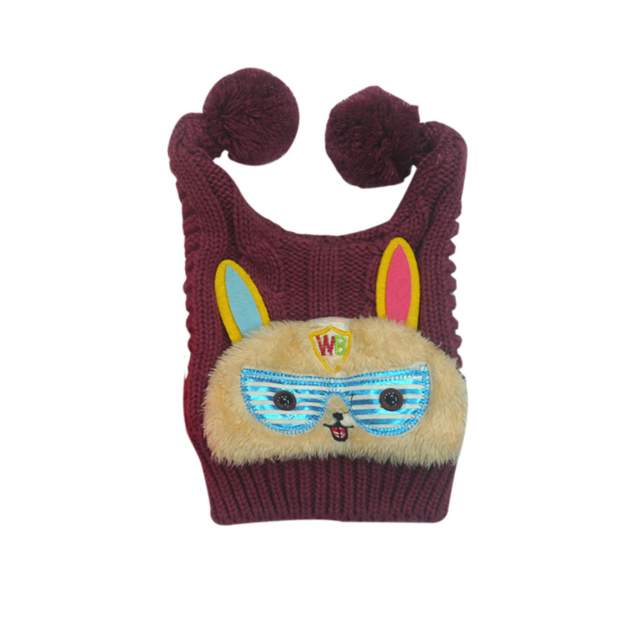GORRA LANA CACHOS APLIQUE LUCITA -4-