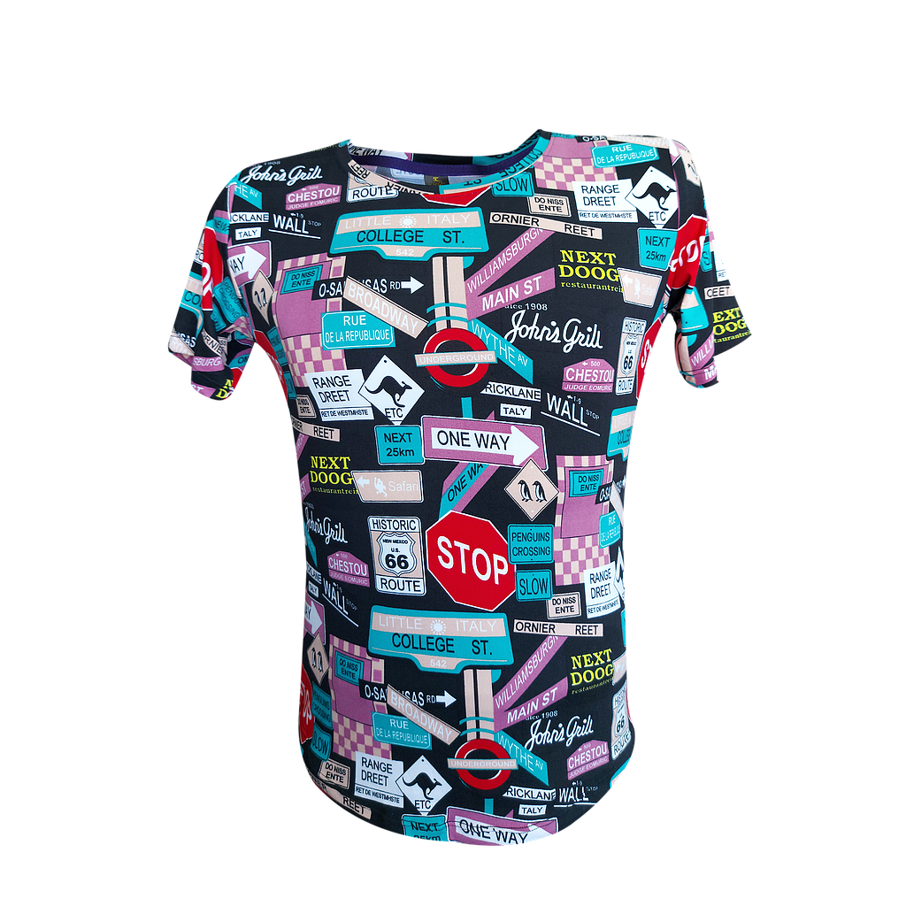 CAMISETA HOMBRE COBERTURA FULL LICRA 0160 ESTAMPADA STOPC