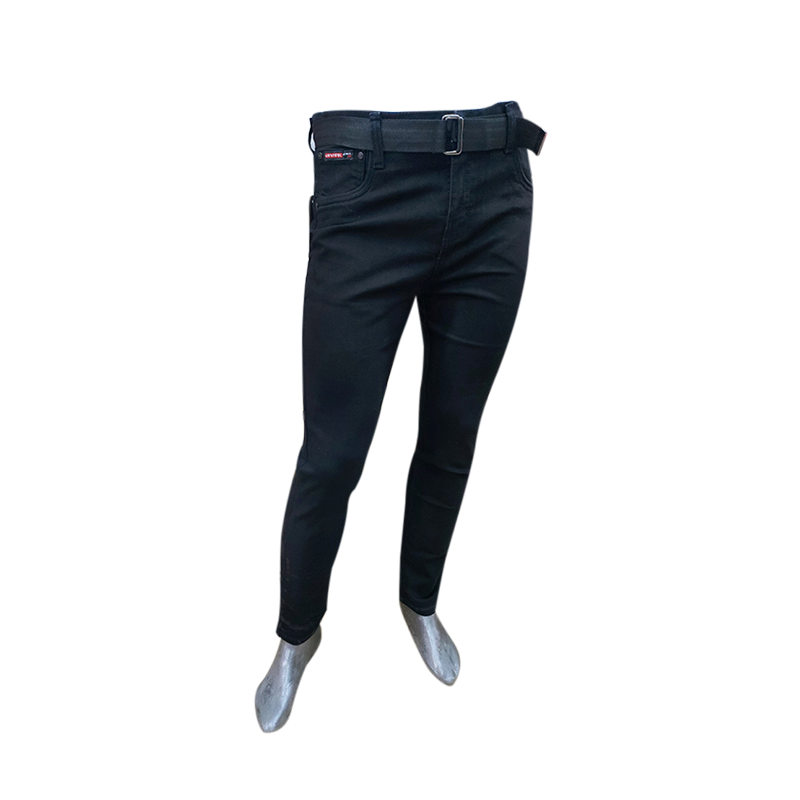 PANTALON JEANS NEGRO STRECH HOLLISTER -2-