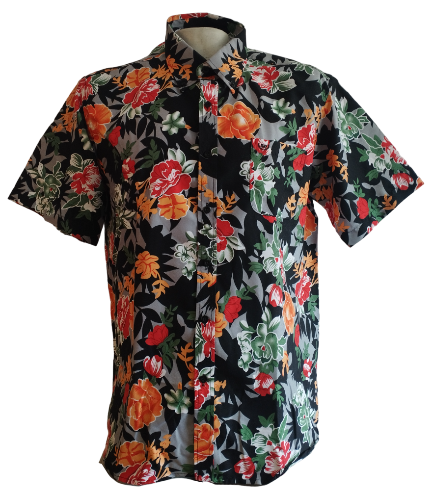CAMISA HOMBRE M/C DISEÑO HAWAIANA F18B-13 GAIVANLE