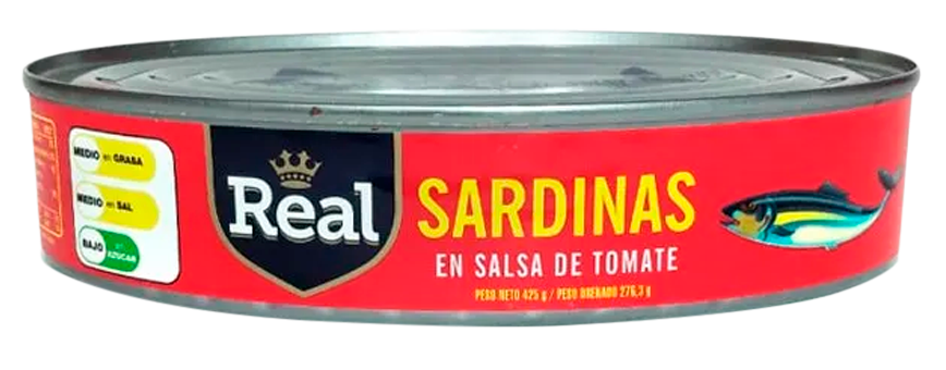 SARDINA REAL TOMATE OVAL 425GR /48