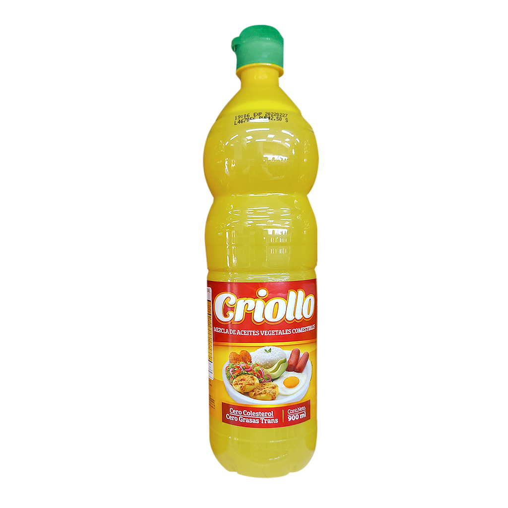 ACEITE  CRIOLLO VEGETAL  900ML/15