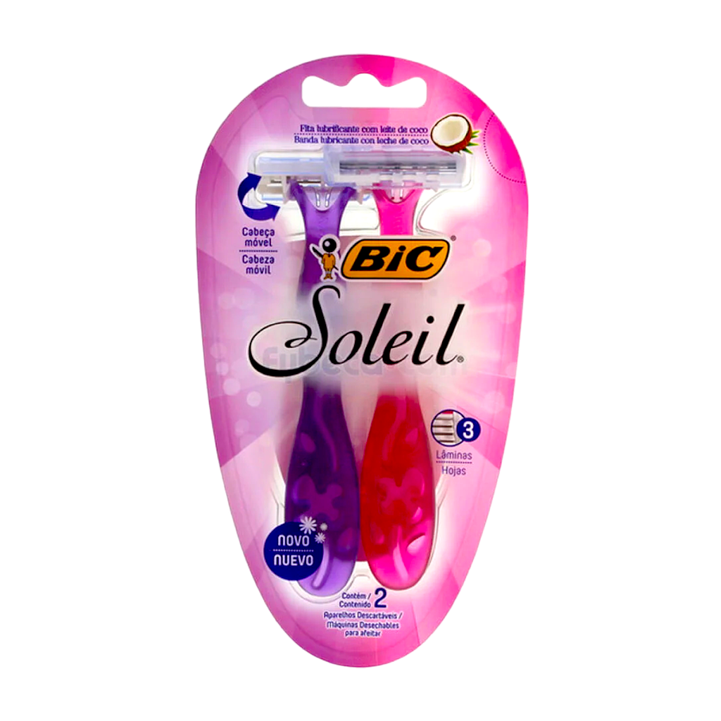 AFEITADORA BIC SOLEIL ORG-PINK X 2/72