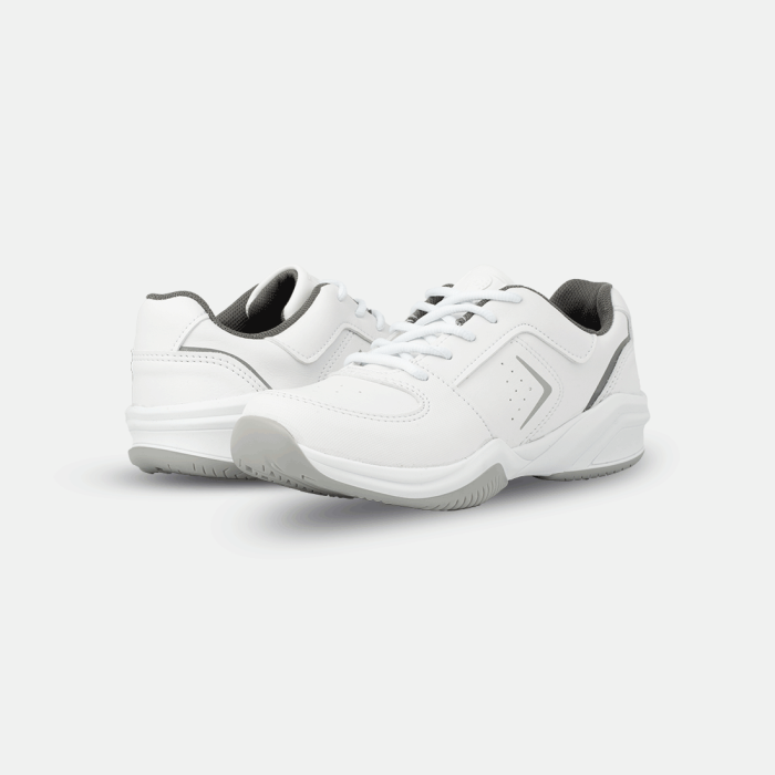 ZAPATILLA UNISEX CUERO ORLANDO CORDON  BL GRIS